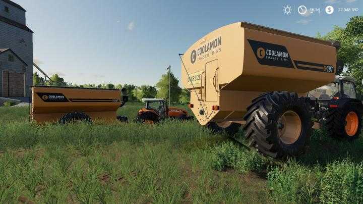 FS19 – Coolamon Chaser Bins 18T And 24T V2