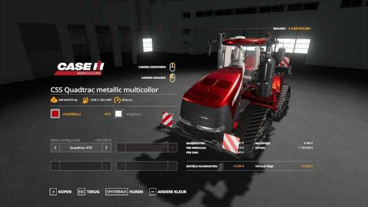 FS19 – Css Caseih Quadtrack Metallic Multicolor V1 - Mody-FS.ru