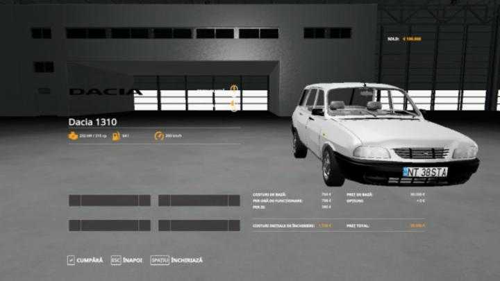 FS19 – Dacia 1310 V1