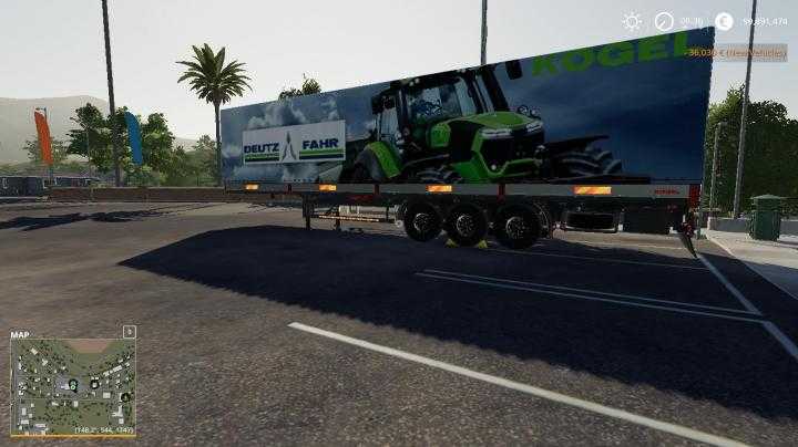 FS19 – Deutz-Fahr Kogel Autoloader Trailer V1