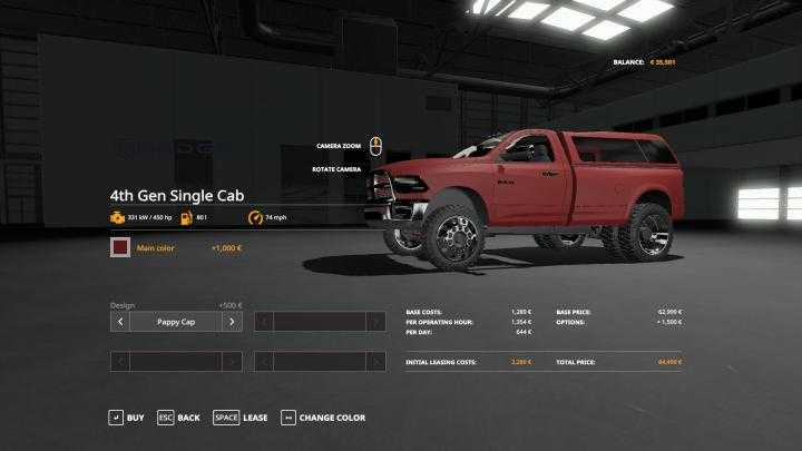 FS19 – Dodge Single Cab V1