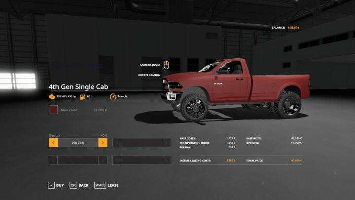 FS19 – Dodge Single Cab V1