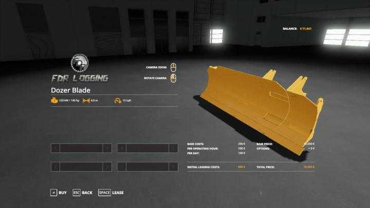 FS19 – Dozer Blade V1