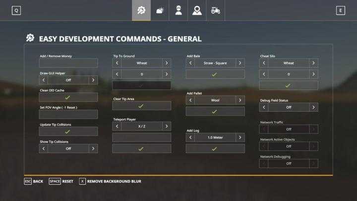 FS19 – Easy Development Controls V1.0.0.0