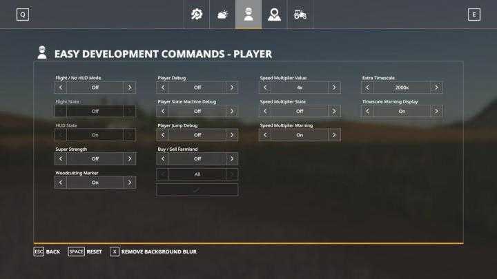 FS19 – Easy Development Controls V1.0.0.0