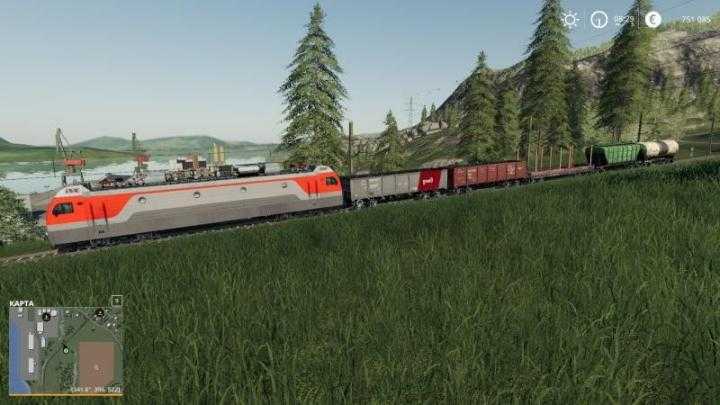 FS19 – Electric Locomotive And Railways Cars V1