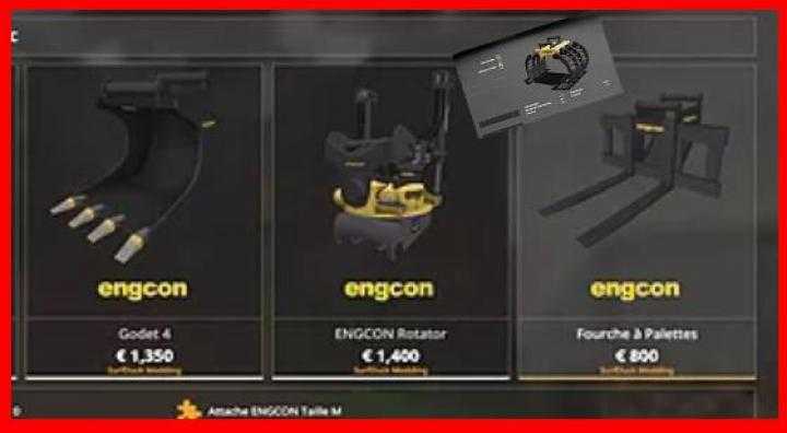 FS19 – Excavator Atlas And Tool Engcon Pack Sdm V1