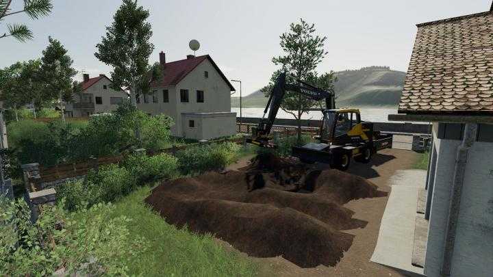 FS19 – Excavator Grade Beam For Volvo 150 V1