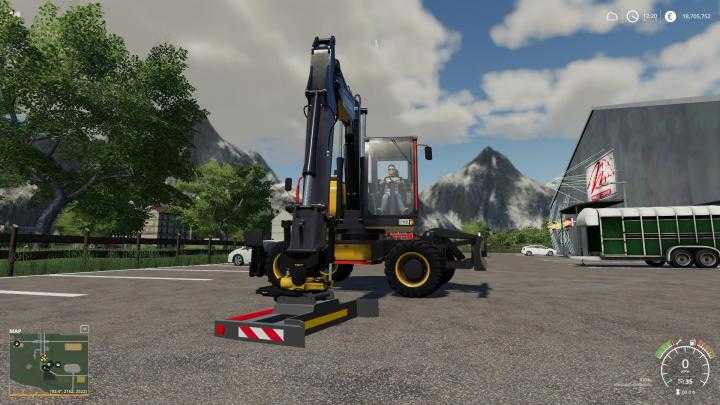 FS19 – Excavator Grade Beam For Volvo 150 V1