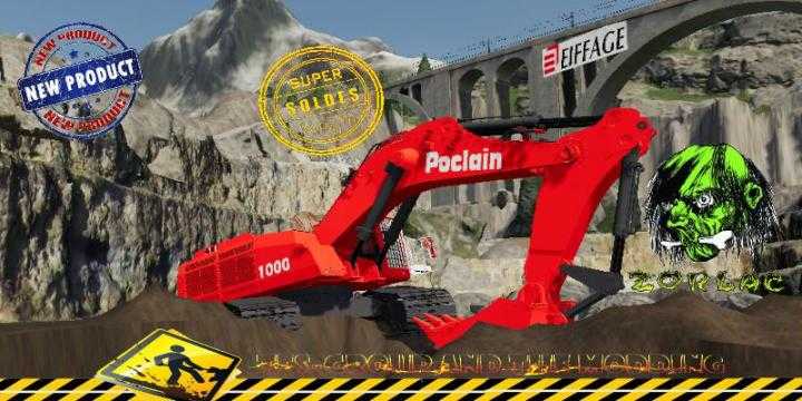 FS19 – Excavatrice Poclain 1000 V1.5