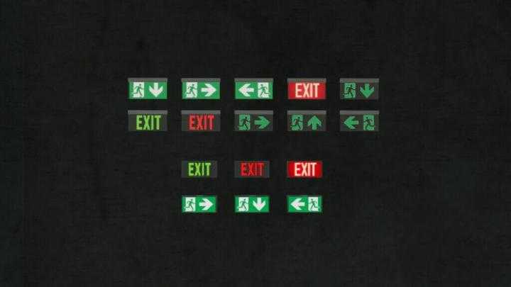 Exit Sign (Prefab) V1.1 FS19