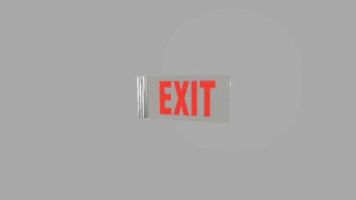 Exit Sign (Prefab) V1.1 FS19