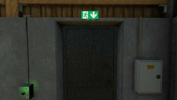 Exit Sign (Prefab) V1.1 FS19