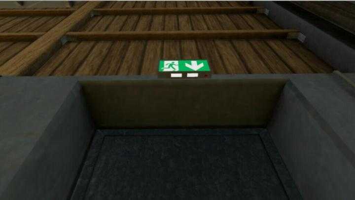 Exit Sign (Prefab) V1.1 FS19