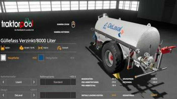 FS19 – [Fbm] Liquid Manure Set Galvanized 9000 Liters V2