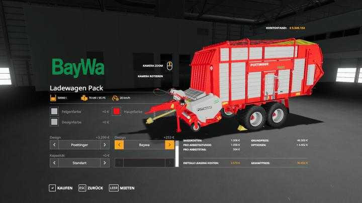 FS19 – [Fbm Team] Wagon Charge Pack V1