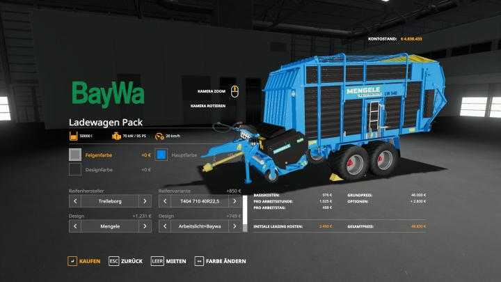 FS19 – [Fbm Team] Wagon Charge Pack V1