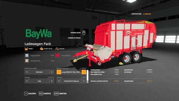 FS19 – [Fbm Team] Wagon Charge Pack V1