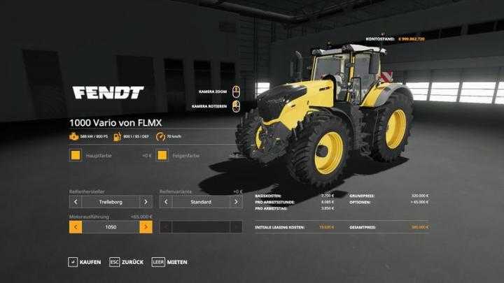 FS19 – Fendt 1000 Vario Von Flmx V1