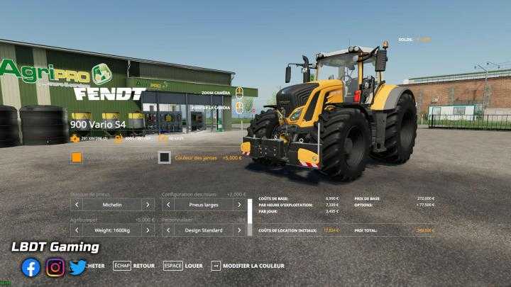 FS19 – Fendt 900 Vario S4 – Lbdt Gaming Edition V1