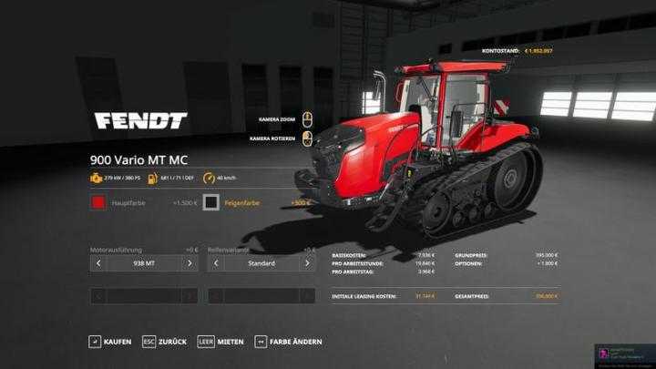 FS19 – Fendt Mt900 – Multicolor V1