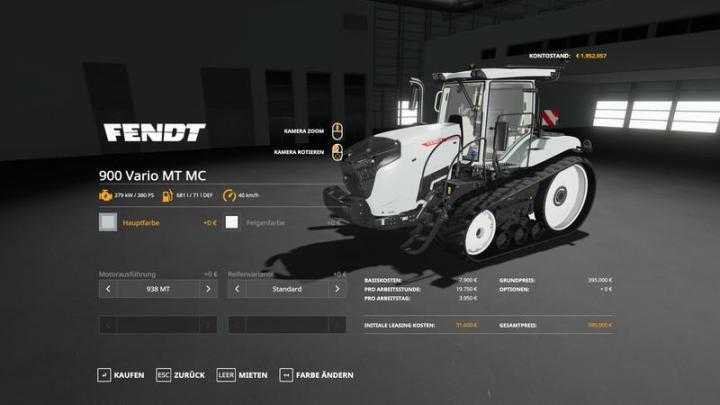 FS19 – Fendt Mt900 – Multicolor V1