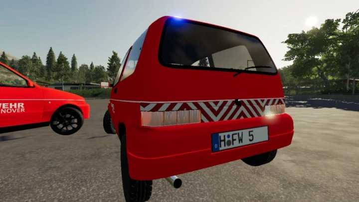 Fiat Cinquecento 1991 Fire Brigade Hanover V1.0 FS19