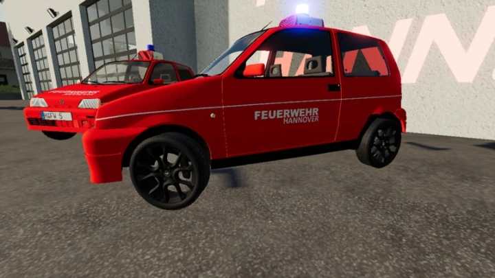 Fiat Cinquecento 1991 Fire Brigade Hanover V1.0 FS19