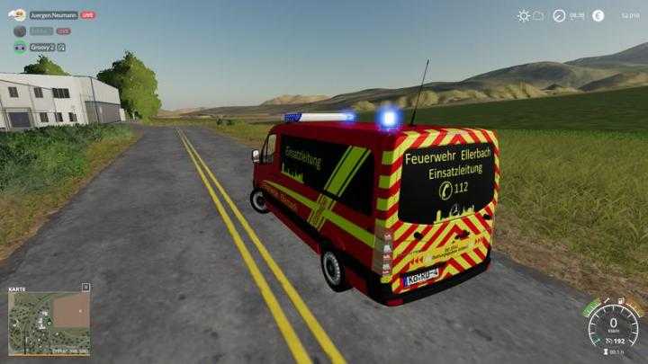 FS19 – Fire Brigade Ellerbach Sprinter V1.2