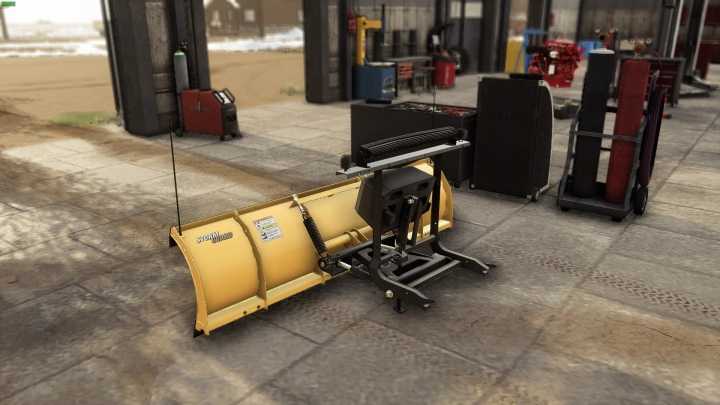 Fisher Hs 722 Snow Plow With Lightbars V1.0 FS19