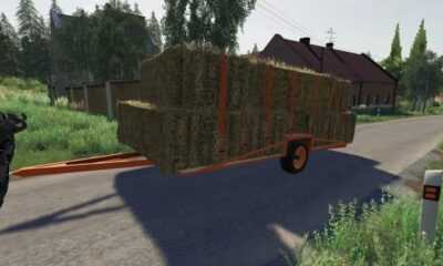 Прицеп для плоской сена V1.0 FS19