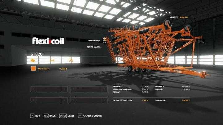 FS19 – Flexcoil St820 Cultivator V1.0.0.1