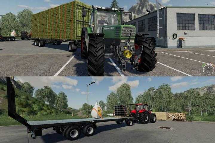 FS19 – Fliegl Dpw 180 Quaderballen Autoload V1