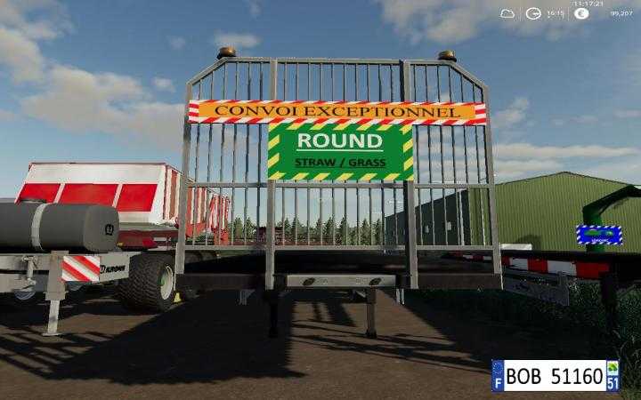 FS19 – Fliegl Flatbed Round Square Autoload V1.0.0.4