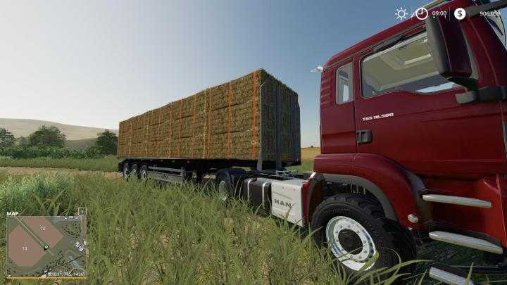 FS19 – Fliegl Flatbed Squarebale Autoload V1.0.0.2