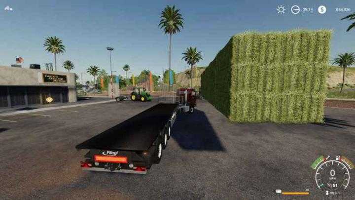 FS19 – Fliegl Flatbed Squarebale Autoload V1.0.0.3