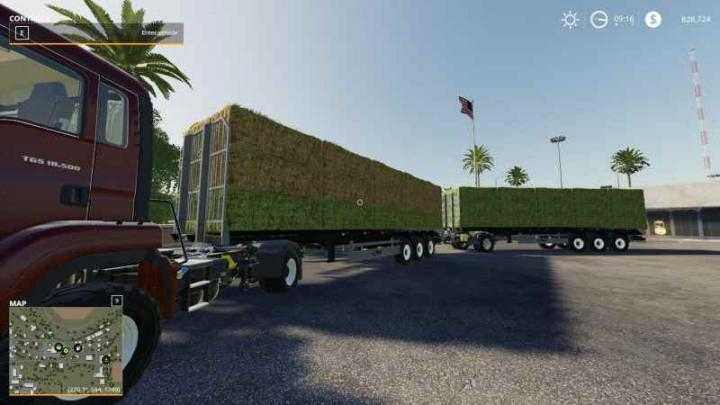 FS19 – Fliegl Flatbed Squarebale Autoload V1.0.0.3