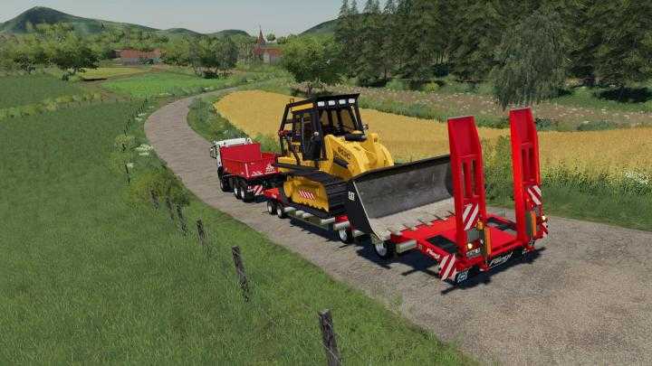 FS19 – Fliegl Lowbody With Extensions V1