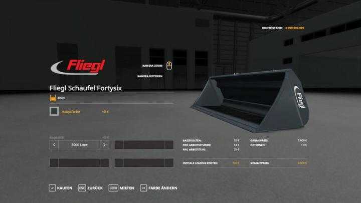 FS19 – Fliegl Schaufel V1.0.0.4