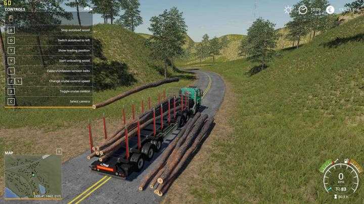 FS19 – Fliegl Timber Runner With Autoload Wood V1