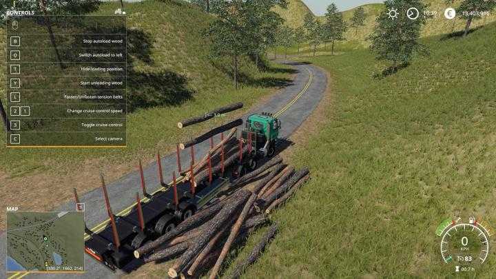 FS19 – Fliegl Timber Runner With Autoload Wood V1