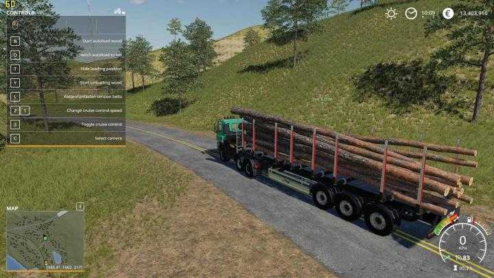 FS19 – Fliegl Timber Runner With Autoload Wood V1