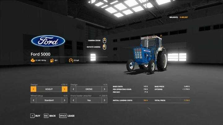 FS19 – Ford 5000 Wip V1