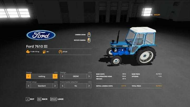 FS19 – Ford 7610 III Wip V1