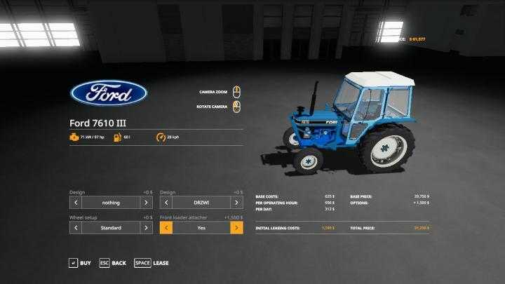 FS19 – Ford 7610 III Wip V1