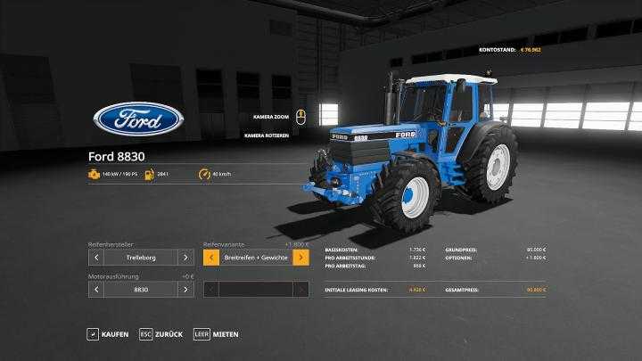 FS19 – Ford 8830 V1.0.0.5