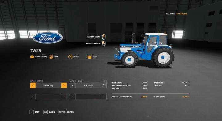 FS19 – Ford Tw25 Tractor V1