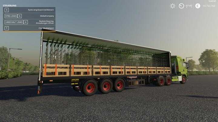 FS19 – Fruehauf Planenauflieger Mit Stapler V4.4.1