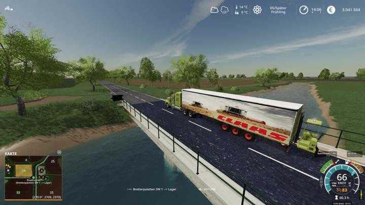 FS19 – Fruehauf Planenauflieger Mit Stapler V4.4.1