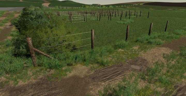 FS19 – Barbed Wire Fence Kit V1.0.0.2